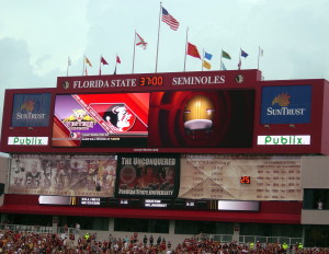 FSU Doak Campbell Stadium JumboTron & ProAd Video Screen Supports